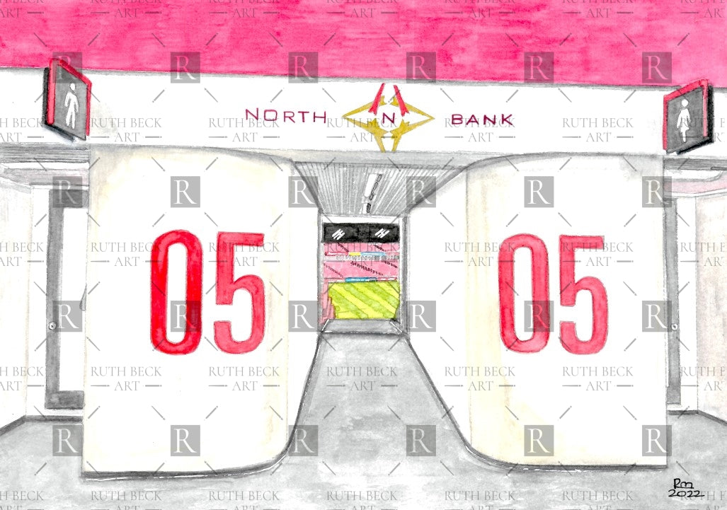 BLOCK 5 - ARSENAL EMIRATES STADIUM - PRINT