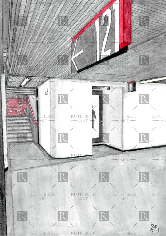 BLOCK 120 - ARSENAL EMIRATES STADIUM - PRINT