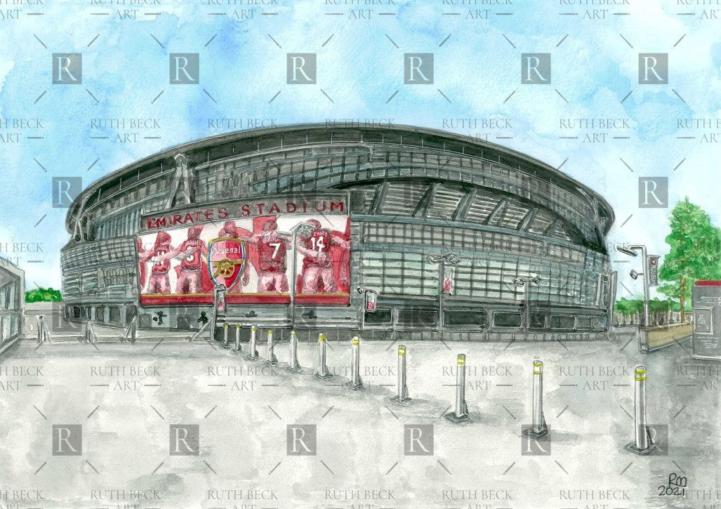 ARSENAL EMIRATES STADIUM VIEW - PRINT
