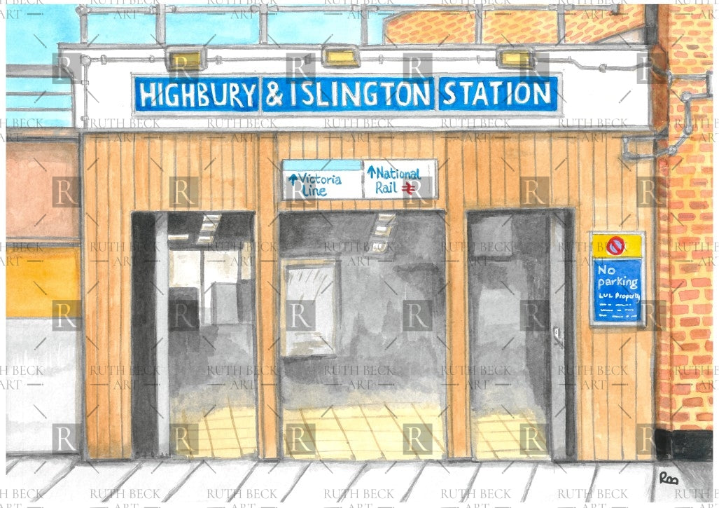 HIGHBURY & ISLINGTON STATION - PRINT