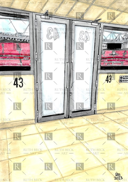 BLOCK 43 - ARSENAL EMIRATES STADIUM - PRINT