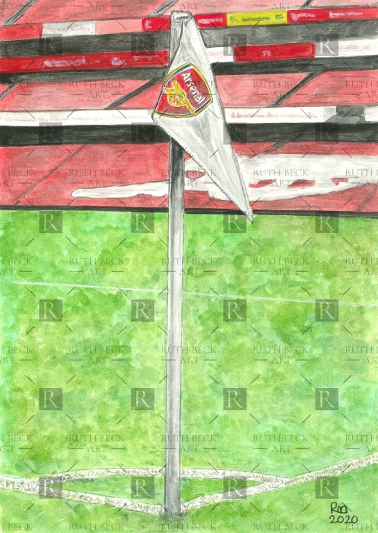 ARSENAL EMIRATES CORNER FLAG - PRINT