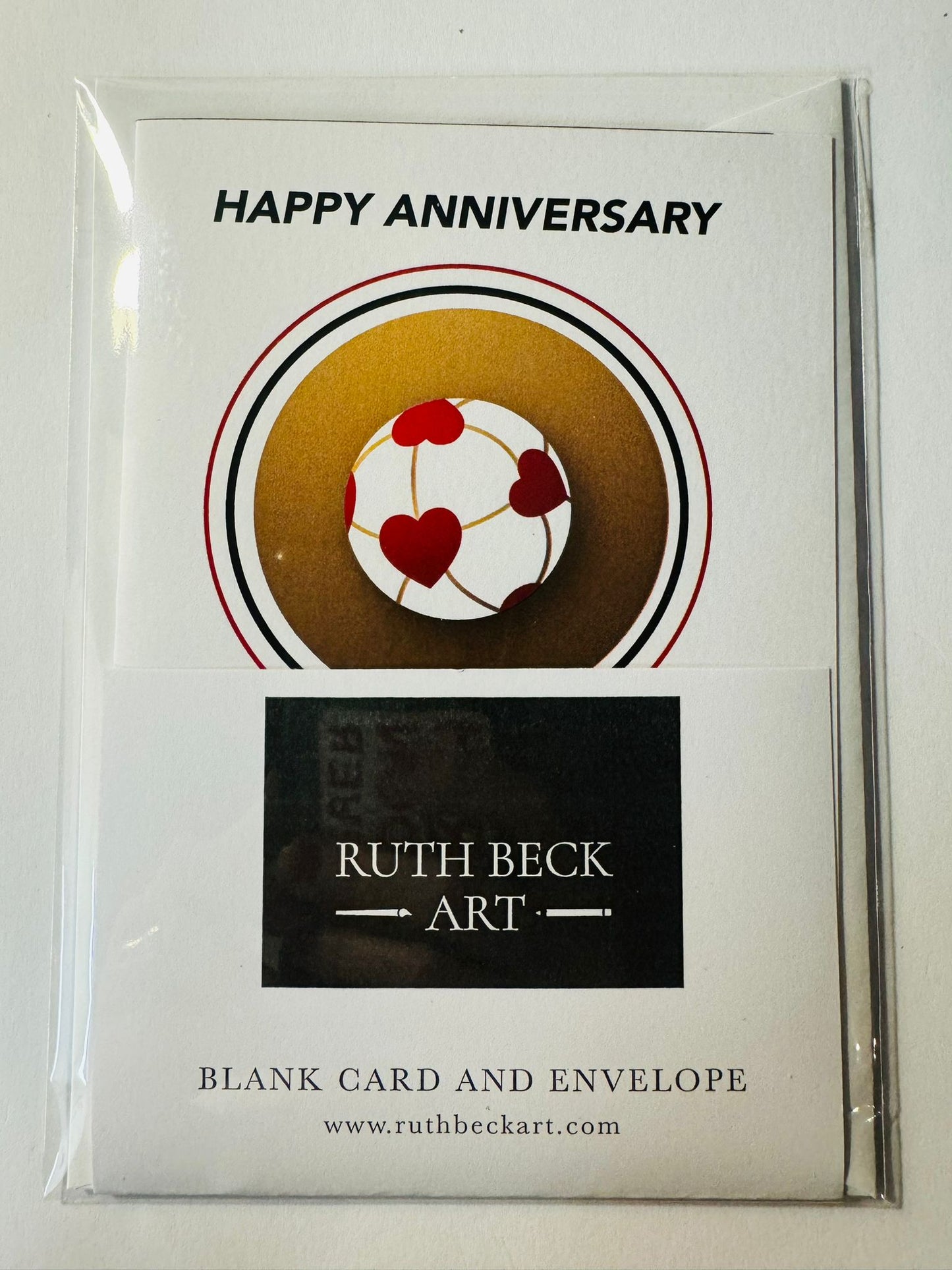 ARSENAL THEMED ANNIVERSARY CARD - A6 Blank card & envelope