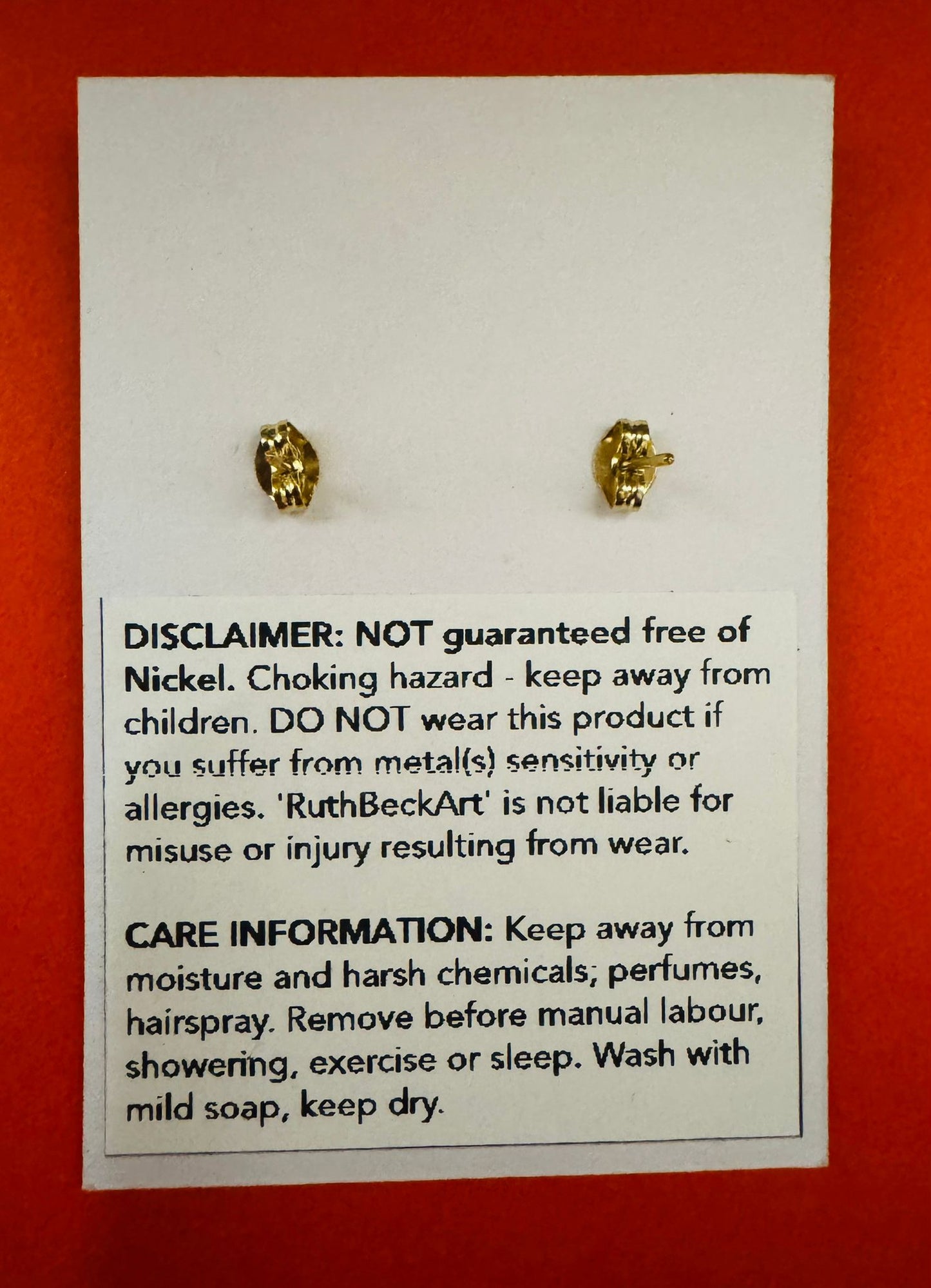 ARSENAL CREST METAL EARRINGS