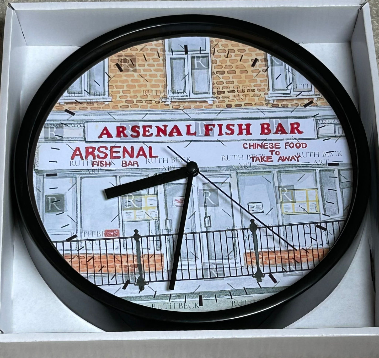 ARSENAL FISH BAR CLOCK