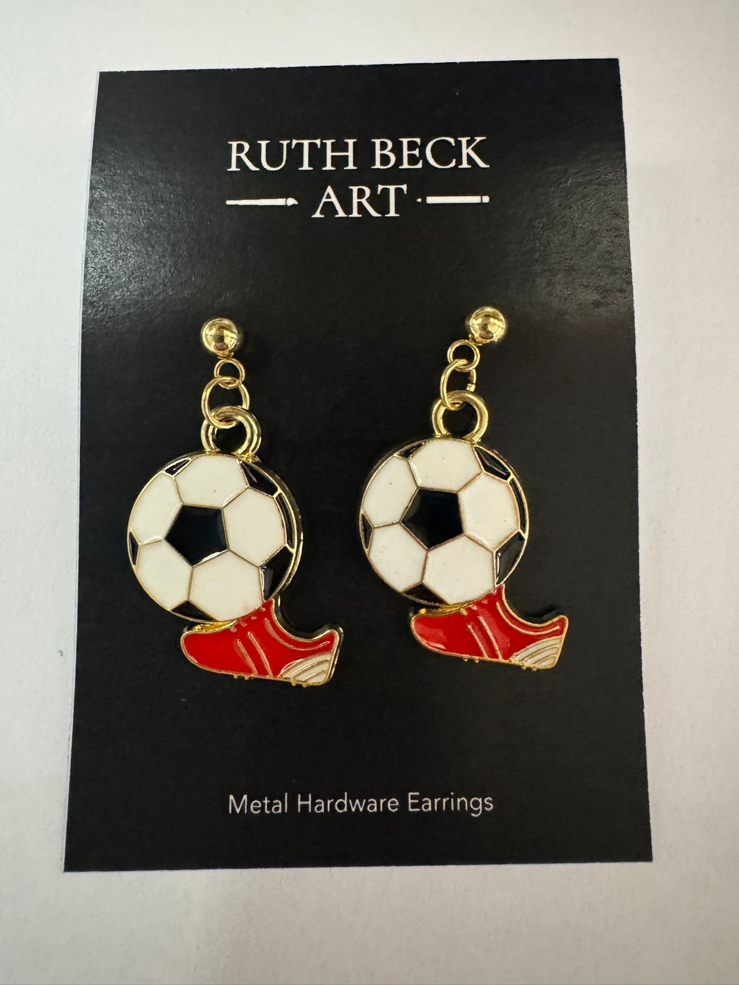 FOOTBALL THEMED HAND CRAFTED EARRINGS - ASSORTED DESIGNS
