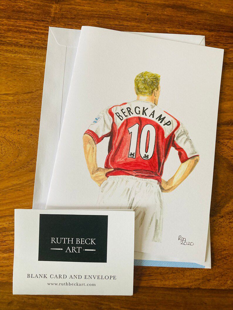 DENNIS BERGKAMP - A5 Blank card & envelope