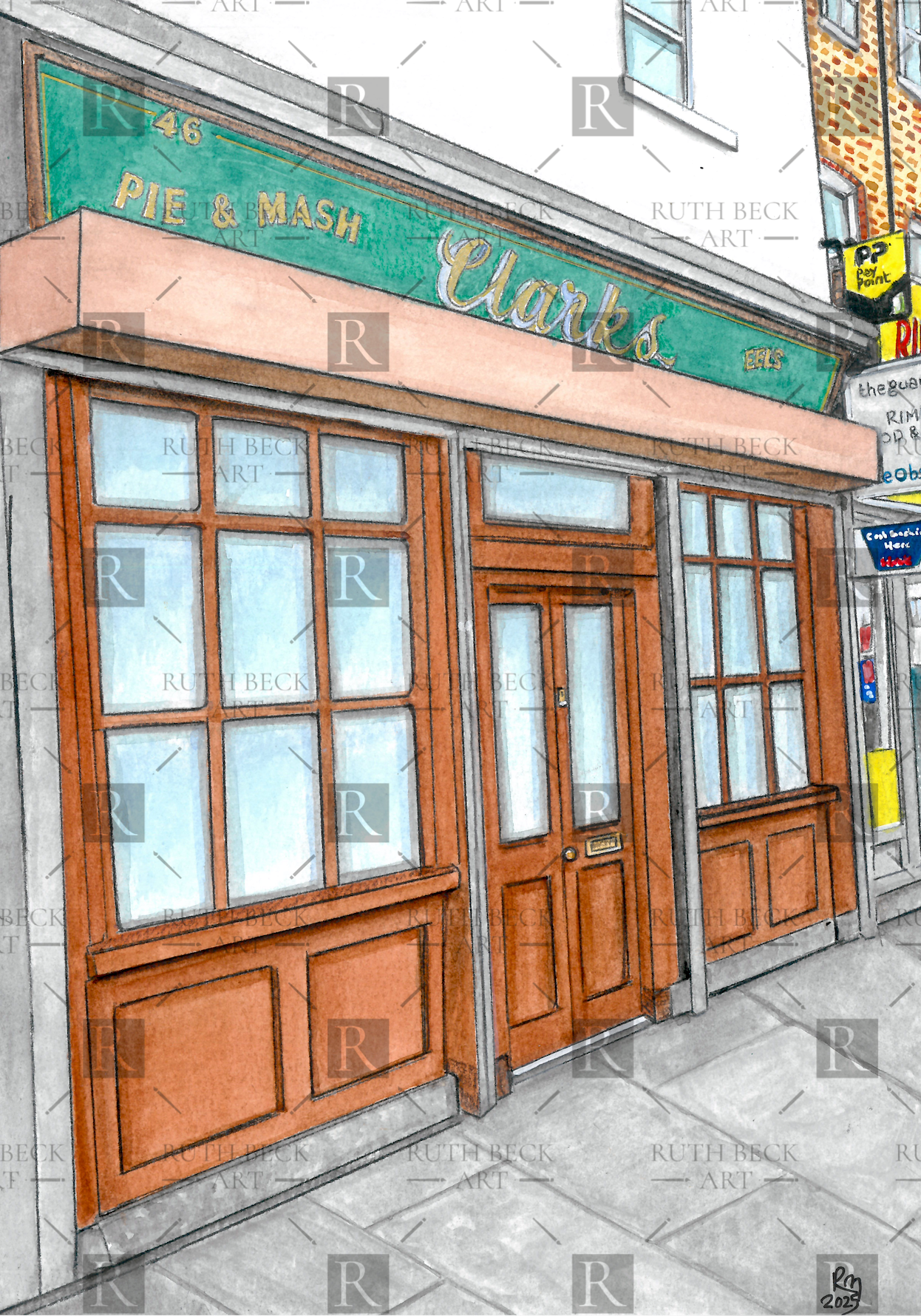 CLARKS EXMOUTH MARKET- PRINT