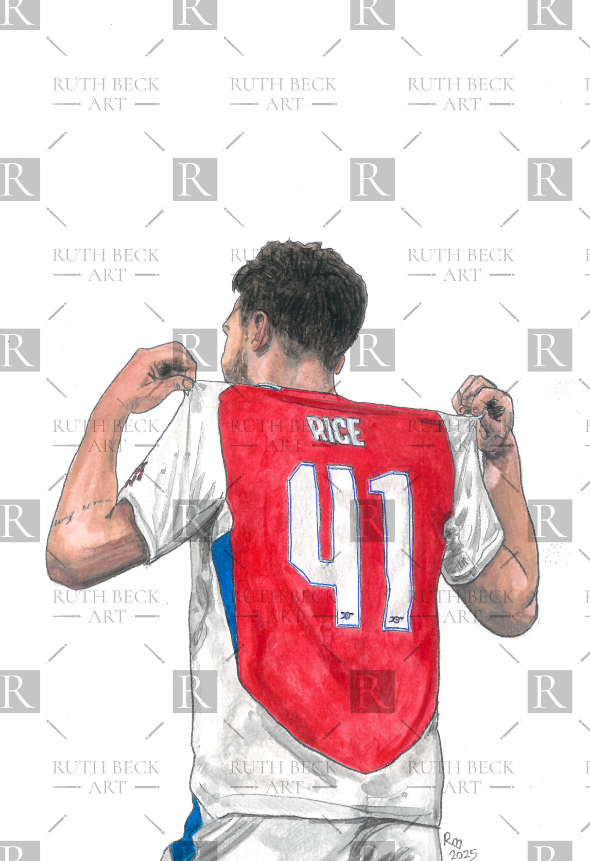 DECLAN RICE CHAMPIONS LEAGUE - PRINT