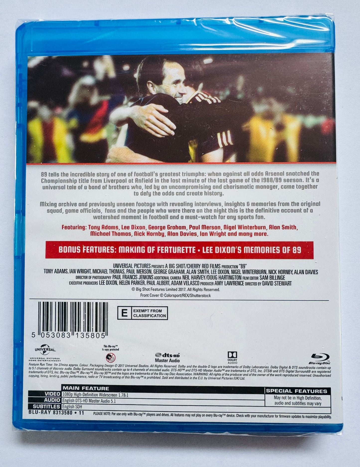 ARSENAL 89 - BLU RAY DISC - SEALED