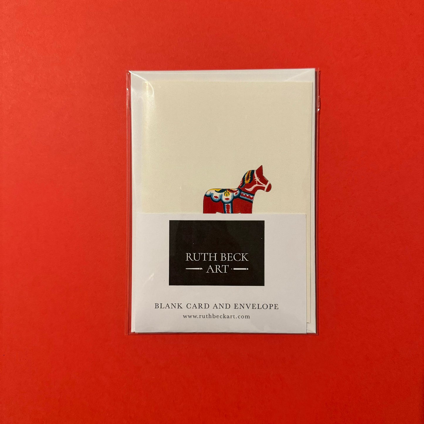 Dala Horse / A6 Blank Card & Envelope