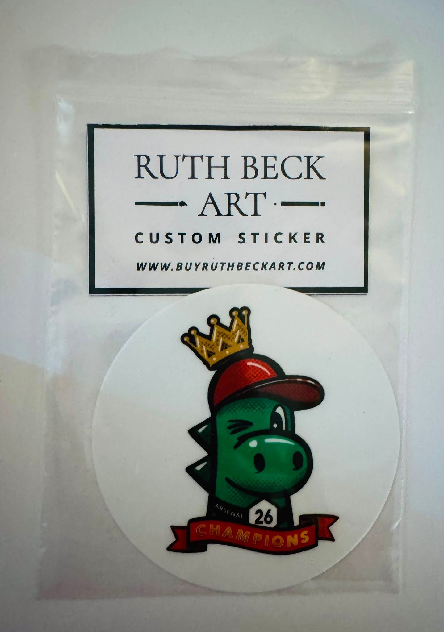 GUNNERSAURUS CHAMPIONS STICKER - Large 76mm Sticker