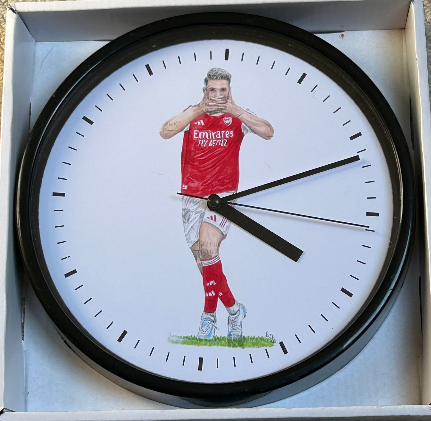 GYOKERES CELEBRATION - ARSENAL - CLOCK