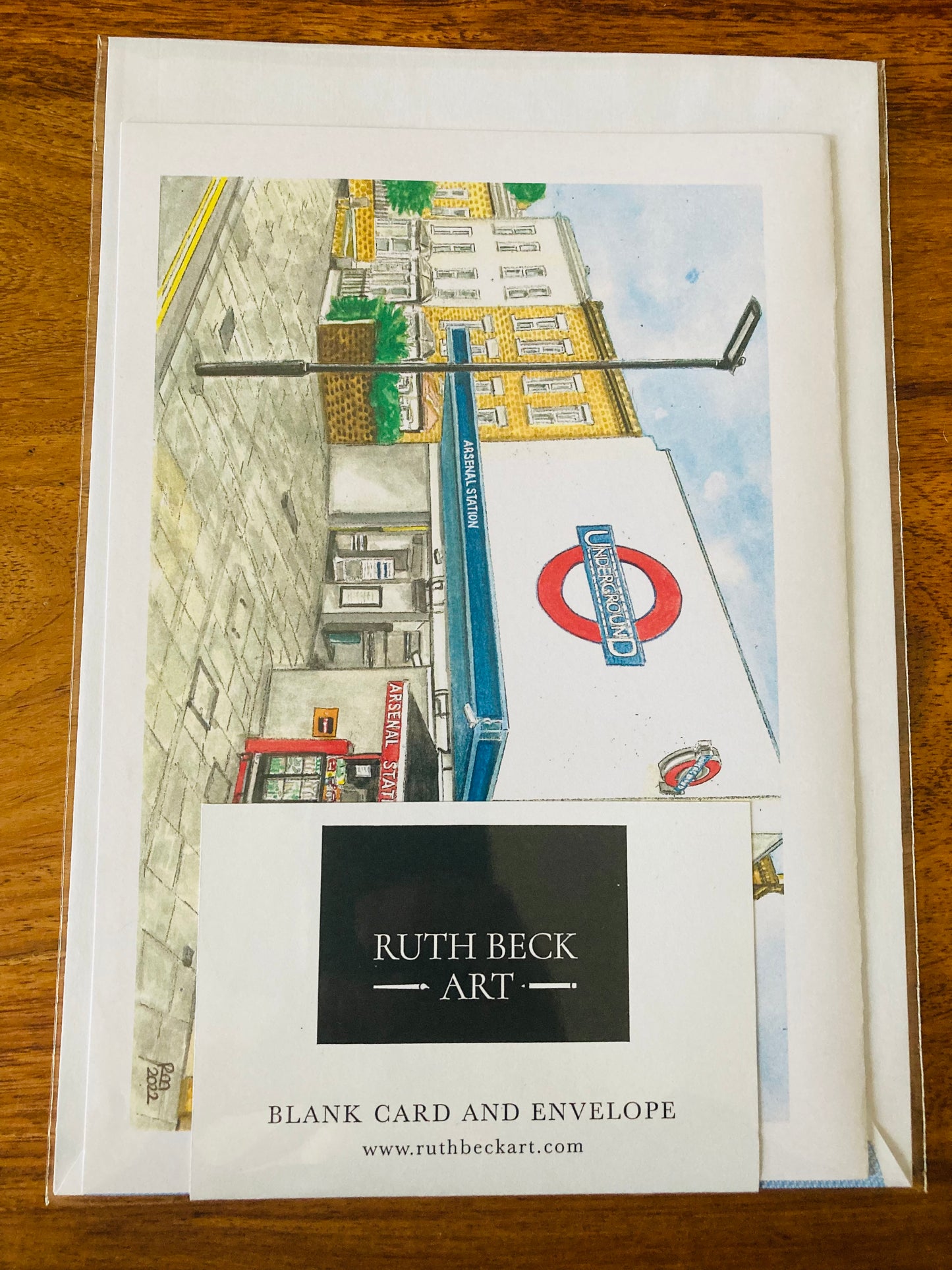 ARSENAL UNDERGROUND STATION - A5 Blank card & envelope