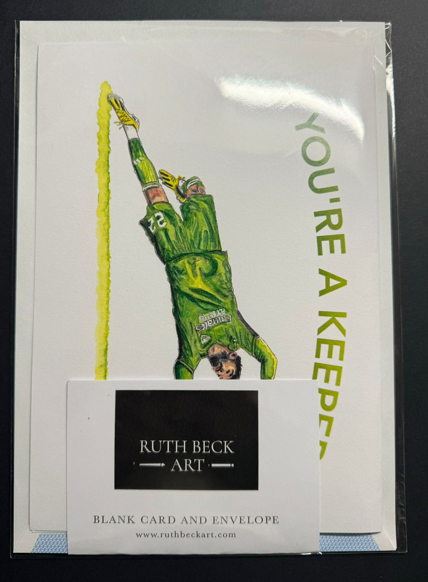 BLANK A5 CARD - You're A Keeper - A5 Blank card & envelope