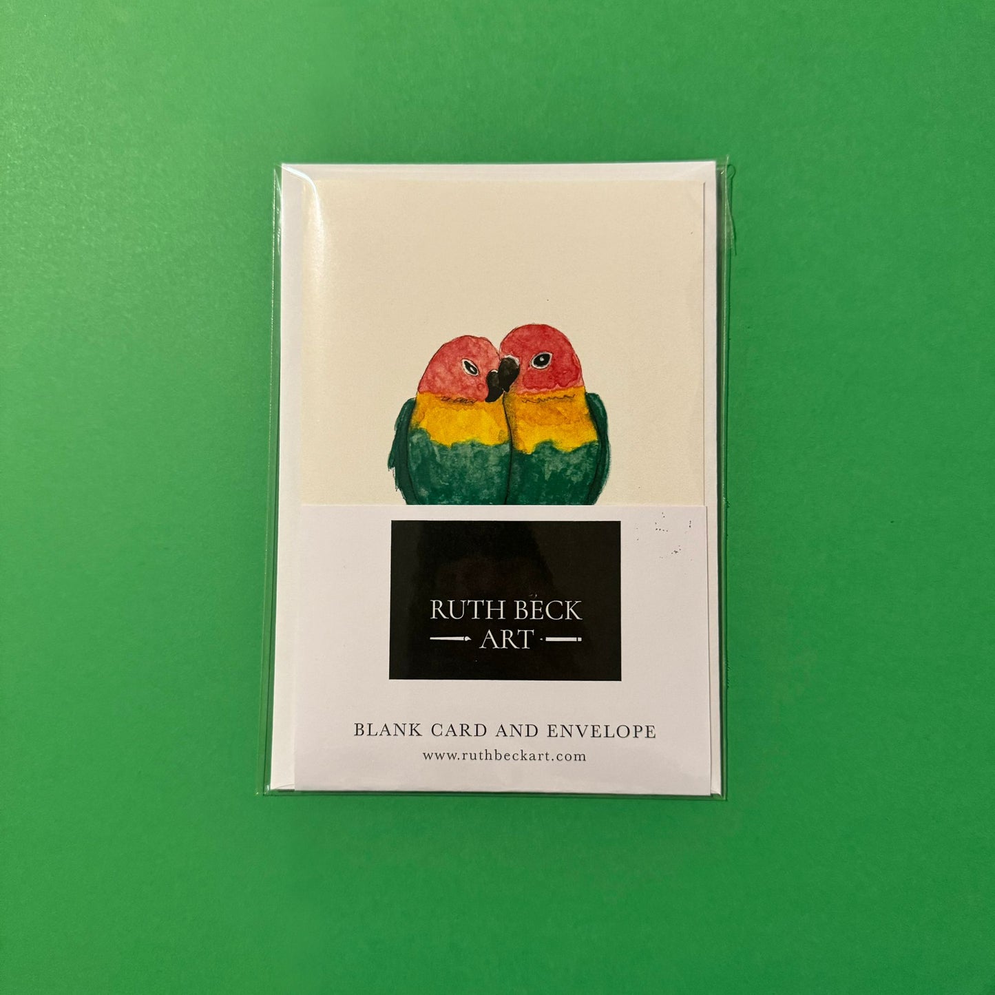Lovebirds / A6 Blank Card & Envelope