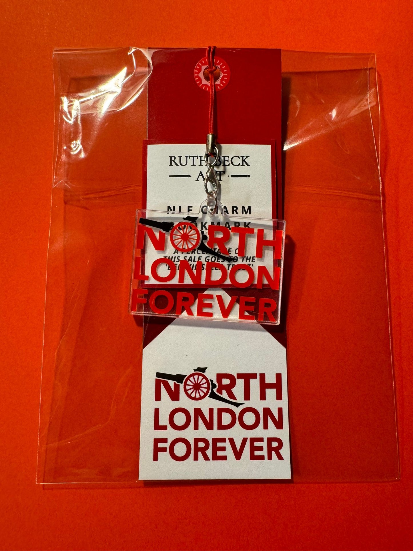 BOOKMARK - North London Forever - With Acrylic Charm