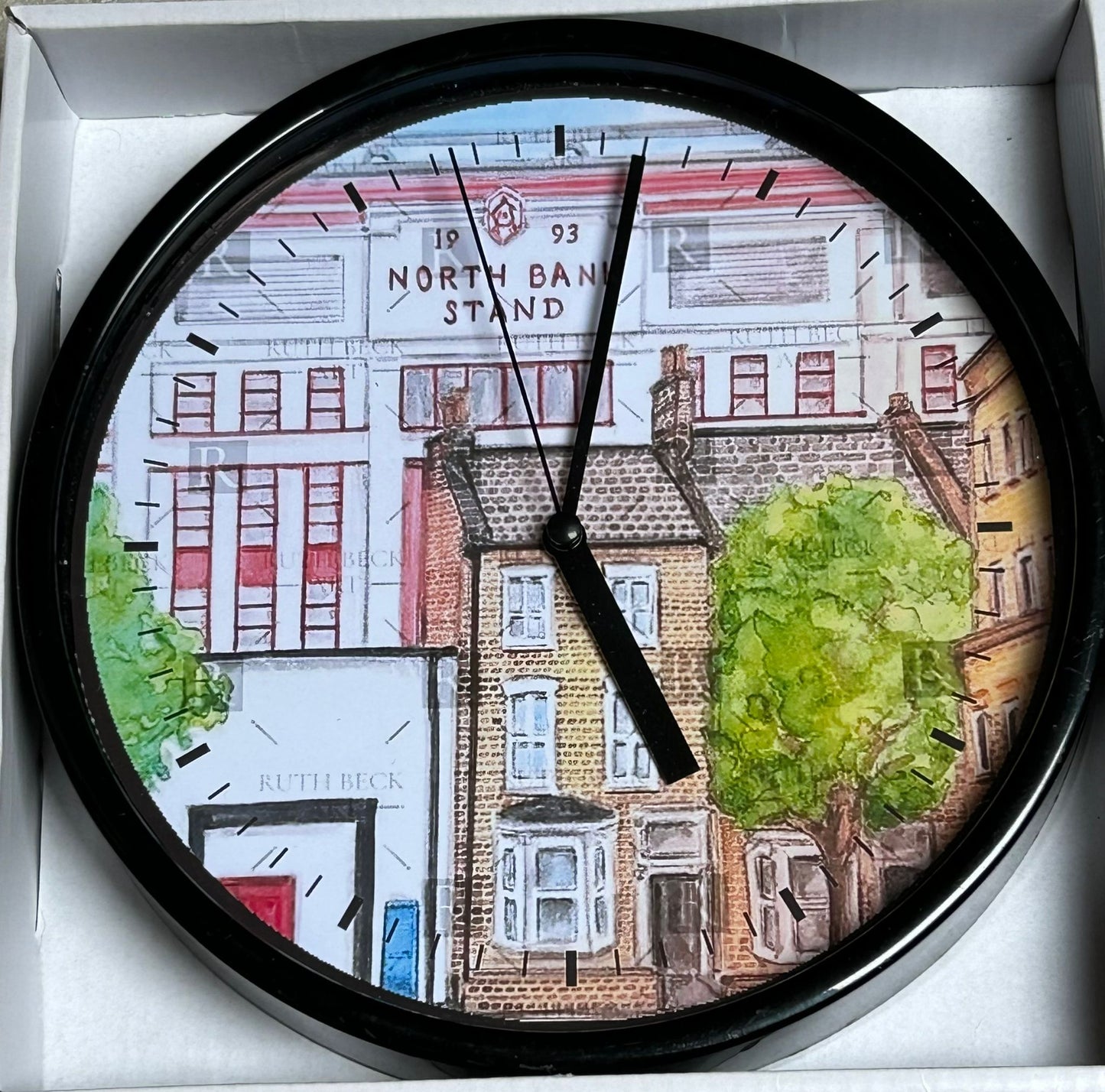 ARSENAL NORTH BANK STAND HOUSES - HIGHBURY - CLOCK