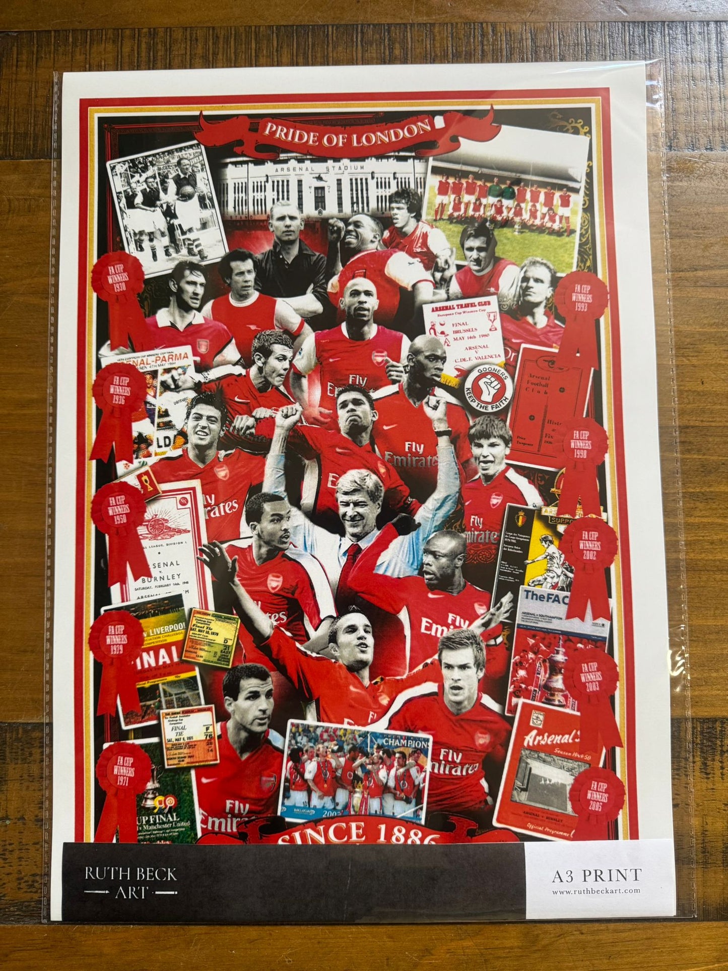 ARSENAL PRIDE OF LONDON A3 POSTER