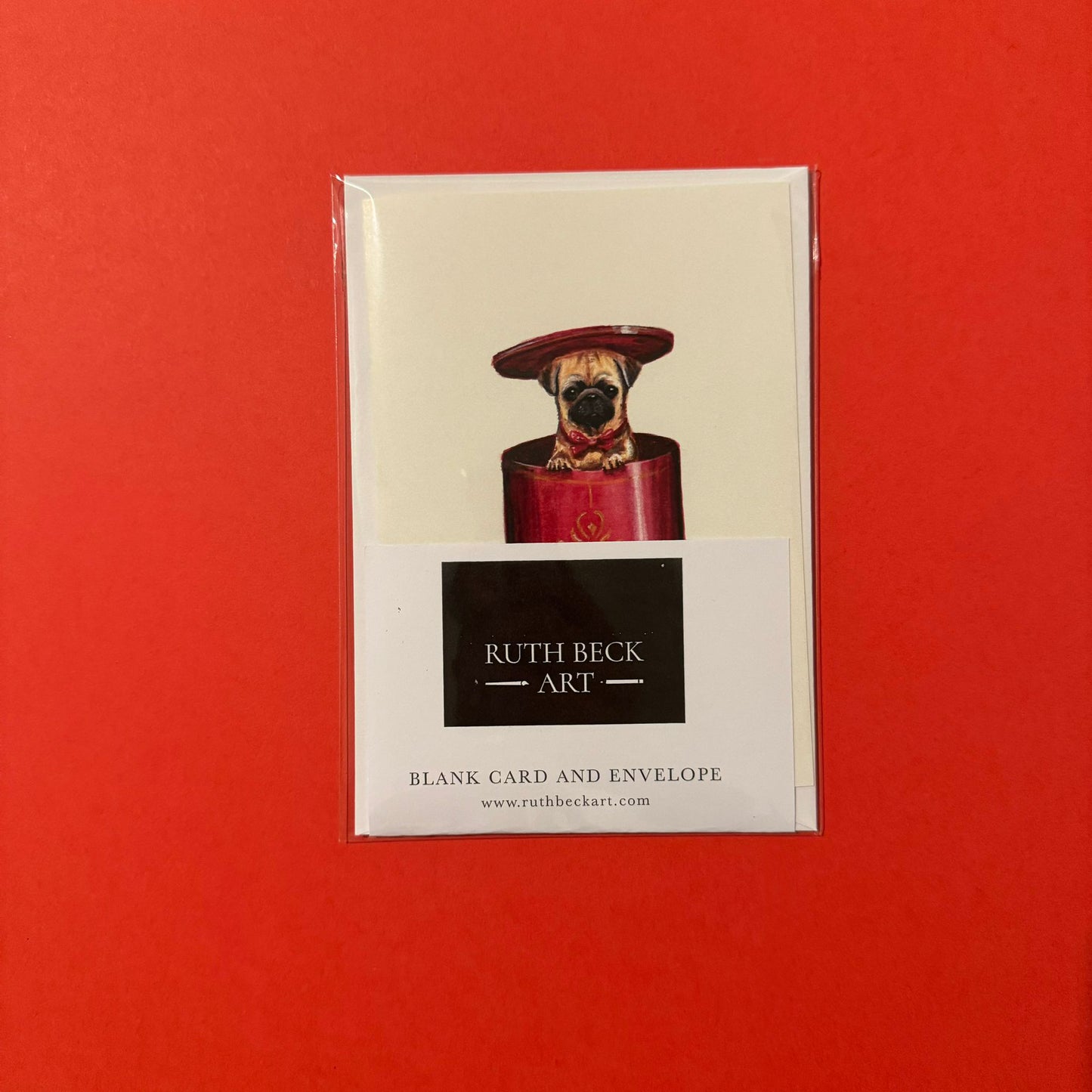 Pug-ettone / A6 Blank Card & Envelope