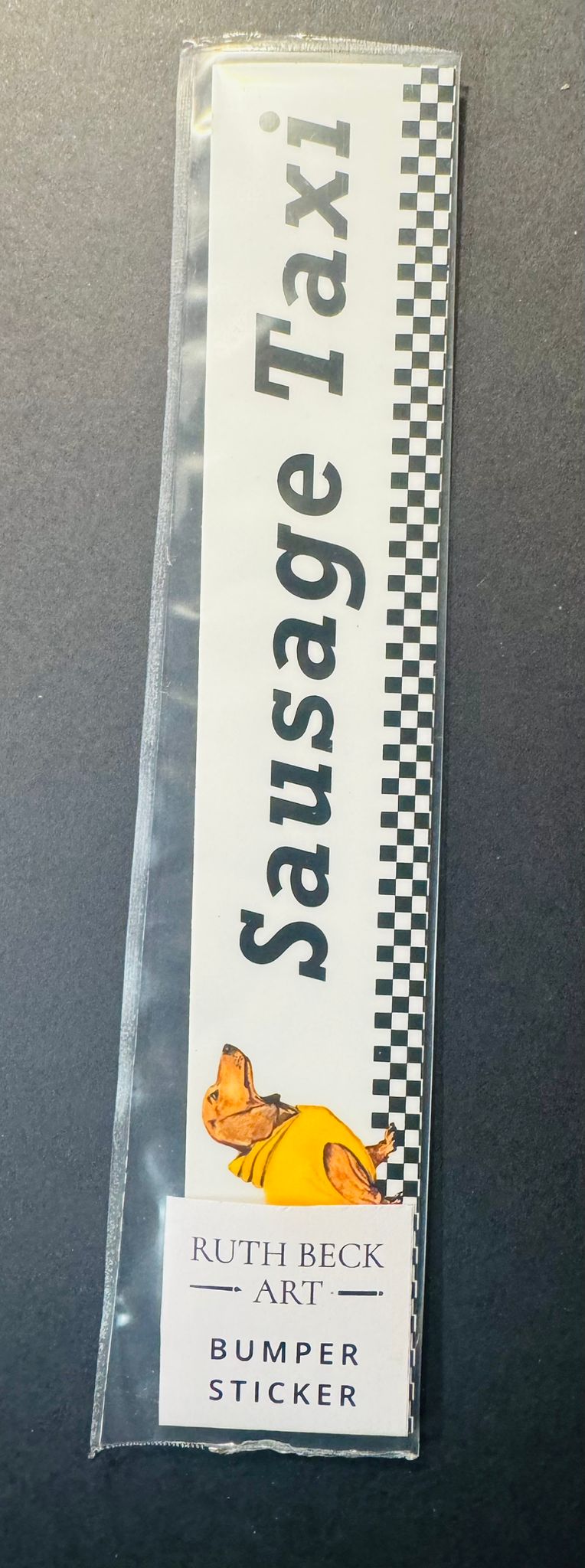 CAR STICKER - Sausage Taxi - Sausage Dog