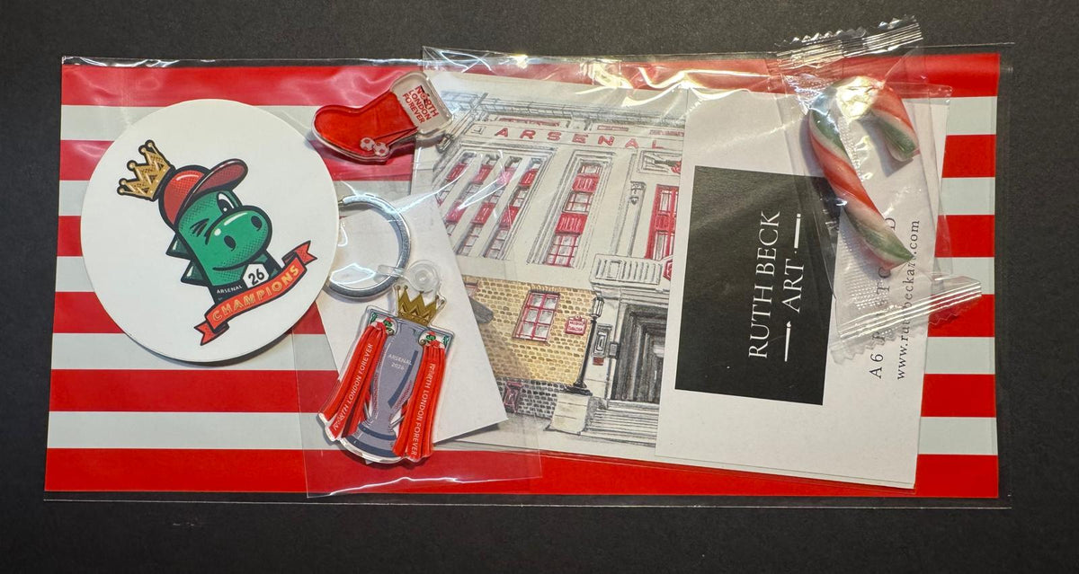 SECRET SANTA SMALL BAG - By Ruth Beck Art