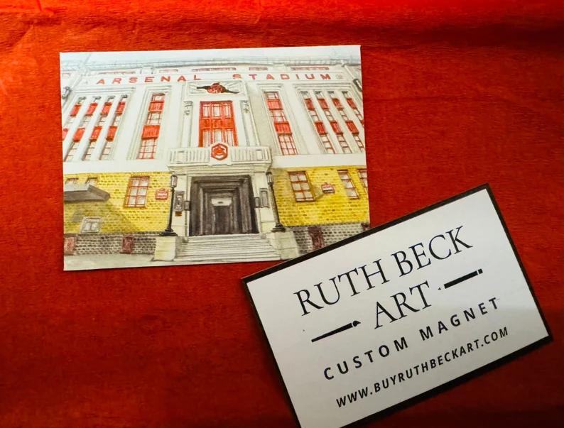 THE ARSENAL STADIUM - HIGHBURY - Custom Magnet