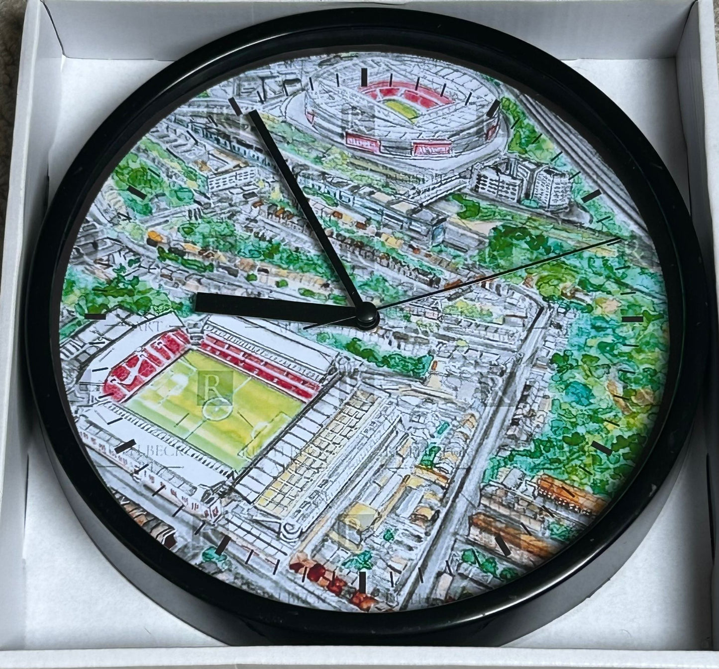 ARSENAL STADIUMS - AERIAL - CLOCK