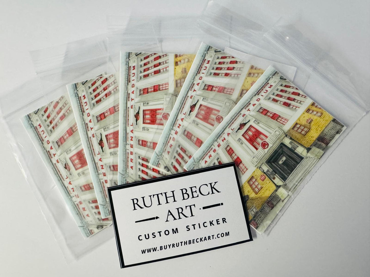 THE ARSENAL STADIUM - HIGHBURY - Vinyl Sticker