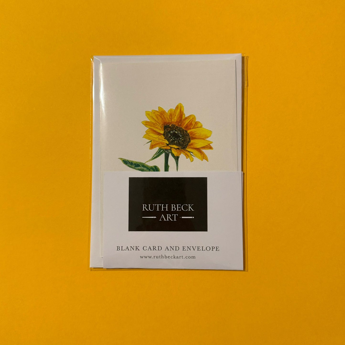 Sunflower / A6 Blank Card & Envelope