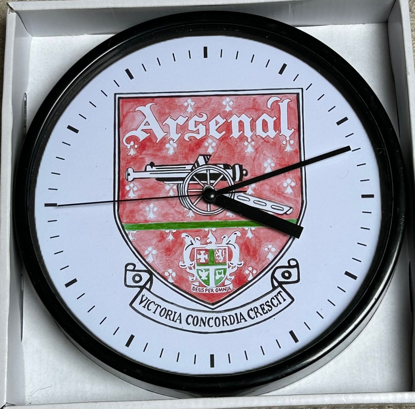 ARSENAL VCC CREST - CLOCK