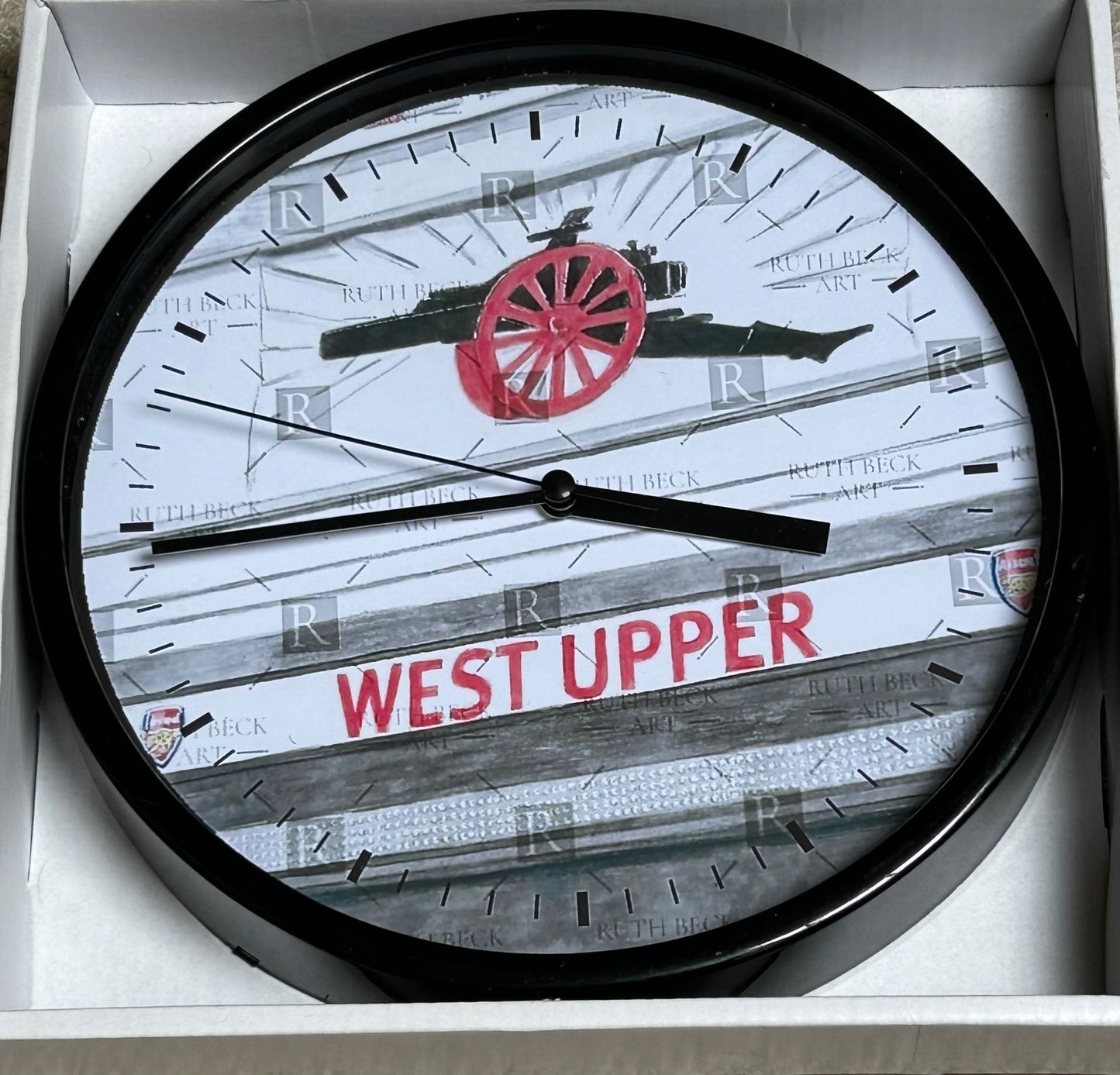 ARSENAL WEST UPPER STAND CANNON - HIGHBURY - CLOCK