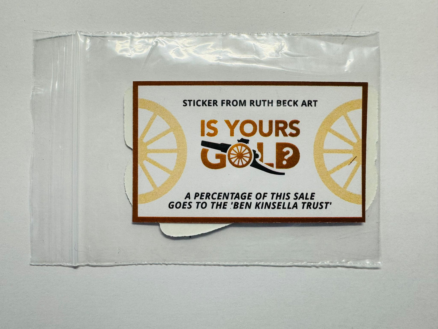 Is Yours Gold - Glitter Vinyl Sticker