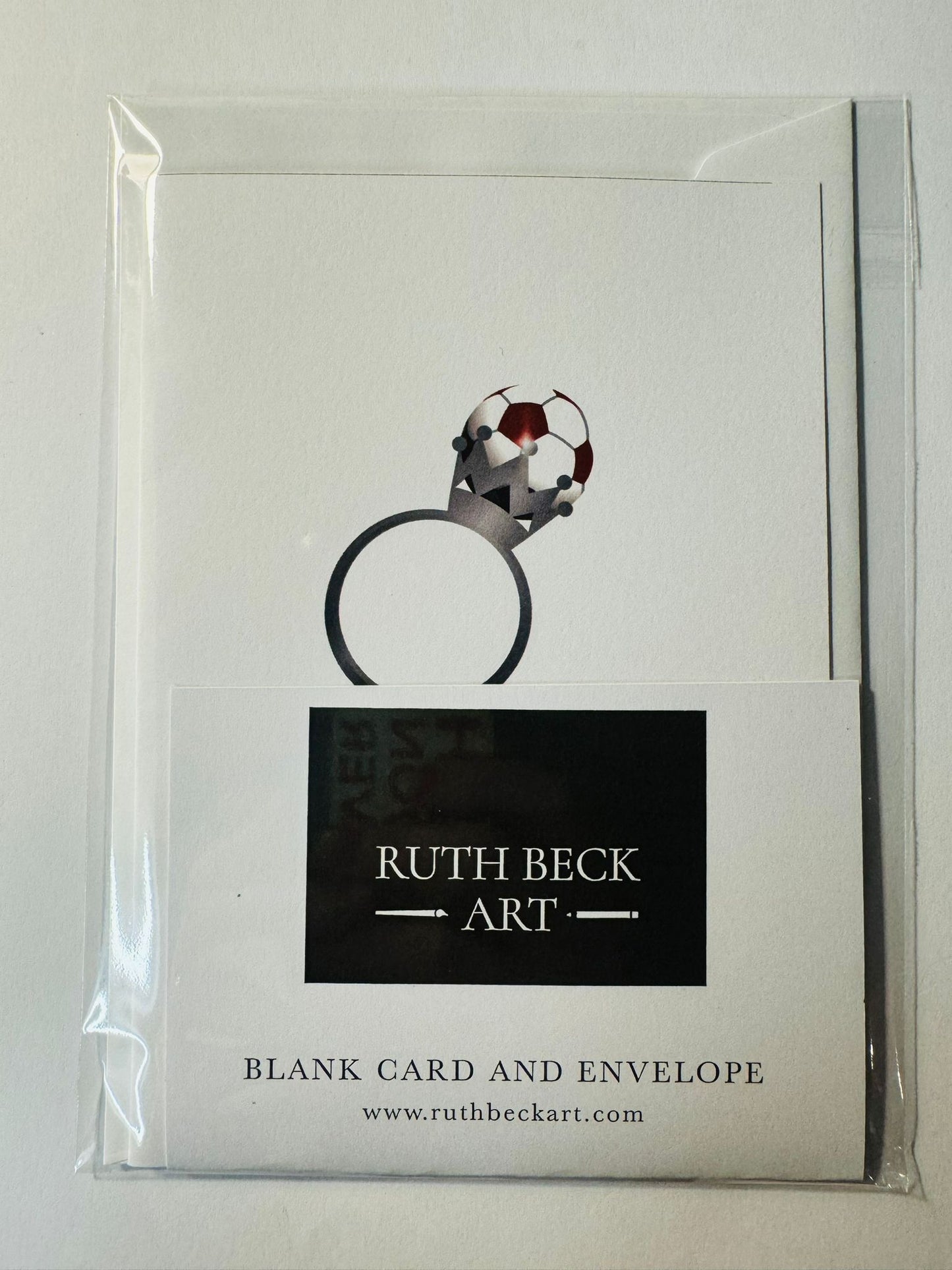 ARSENAL THEMED ENGAGEMENT CARD - A6 Blank card & envelope