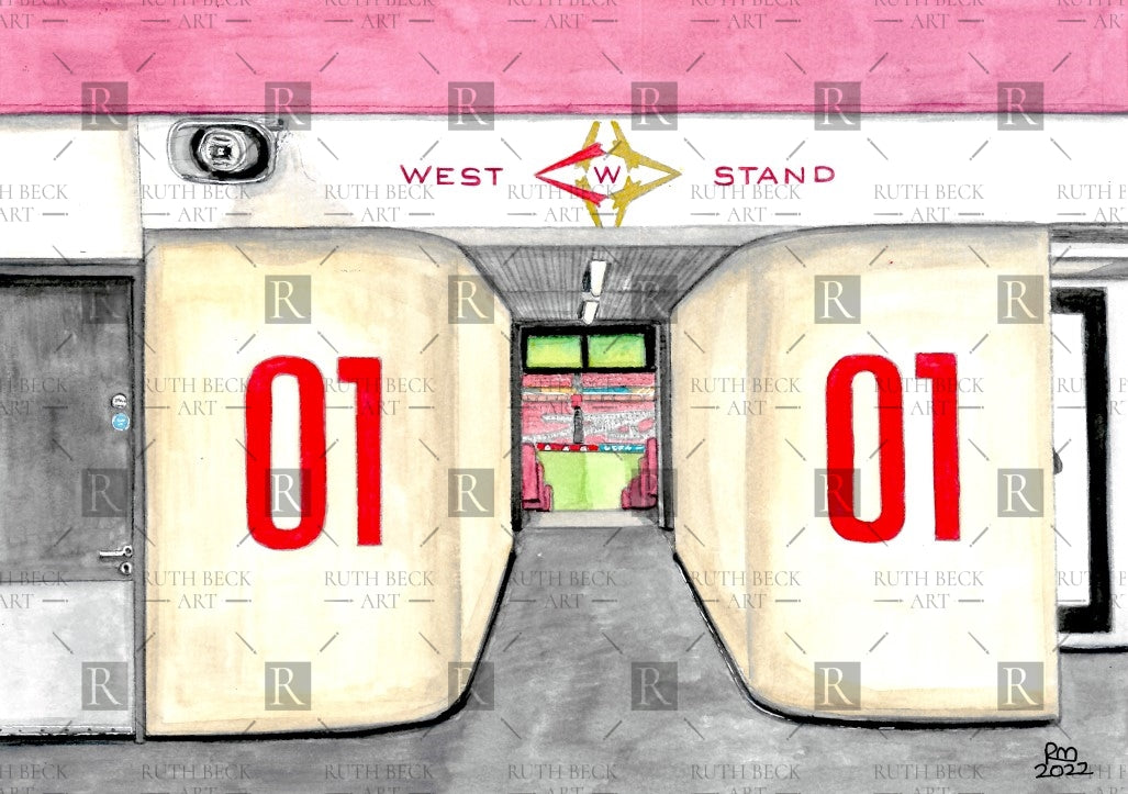 BLOCK 1 - ARSENAL EMIRATES STADIUM - PRINT
