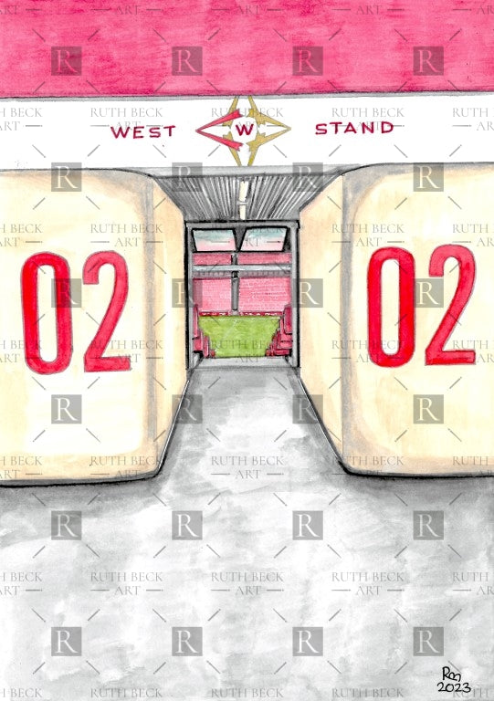 BLOCK 2 - ARSENAL EMIRATES STADIUM - PRINT