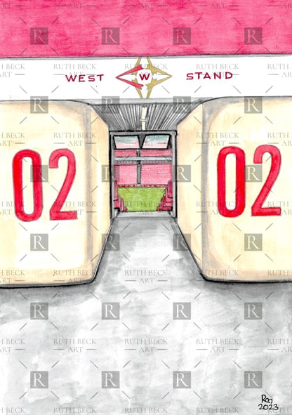 BLOCK 2 - ARSENAL EMIRATES STADIUM - PRINT