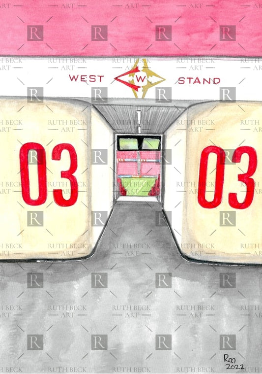 BLOCK 3 - ARSENAL EMIRATES STADIUM - PRINT