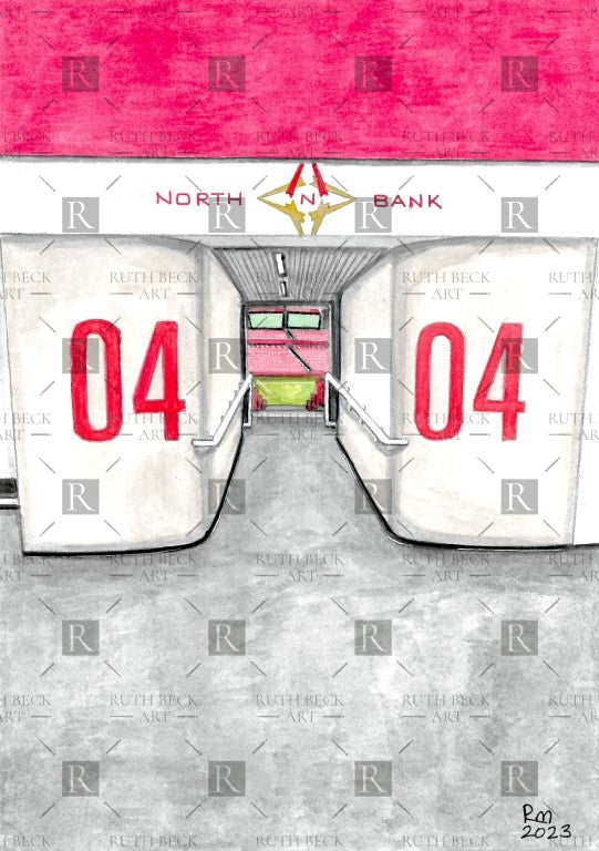 BLOCK 4 - ARSENAL EMIRATES STADIUM - PRINT