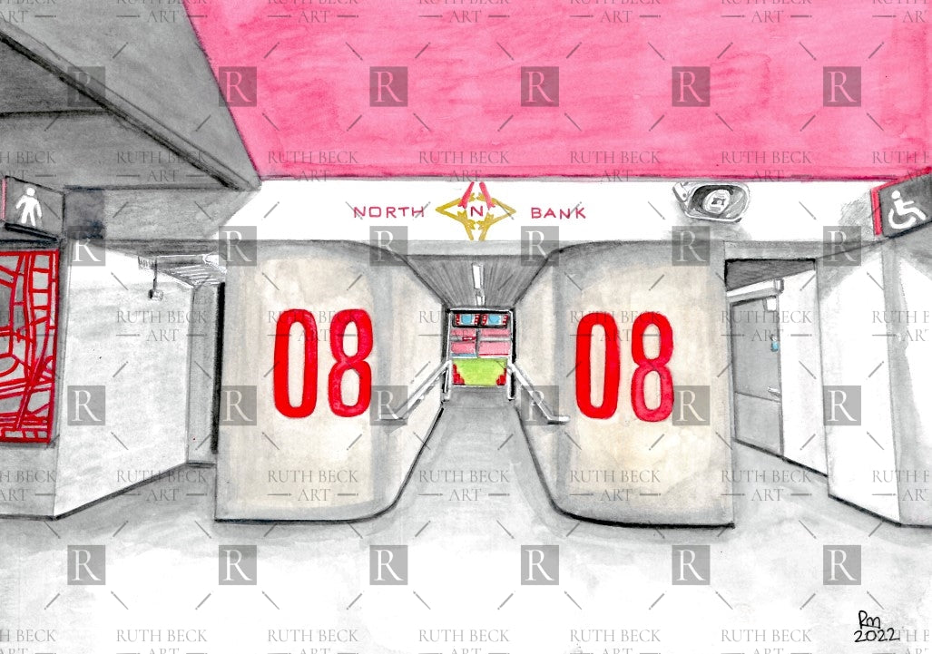 BLOCK 8 - ARSENAL EMIRATES STADIUM - PRINT