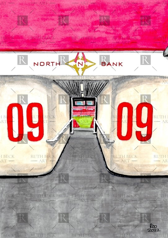 BLOCK 9 - ARSENAL EMIRATES STADIUM - PRINT
