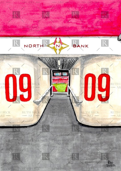 BLOCK 9 - ARSENAL EMIRATES STADIUM - PRINT