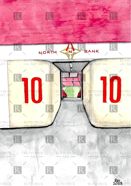 BLOCK 10 - ARSENAL EMIRATES STADIUM - PRINT