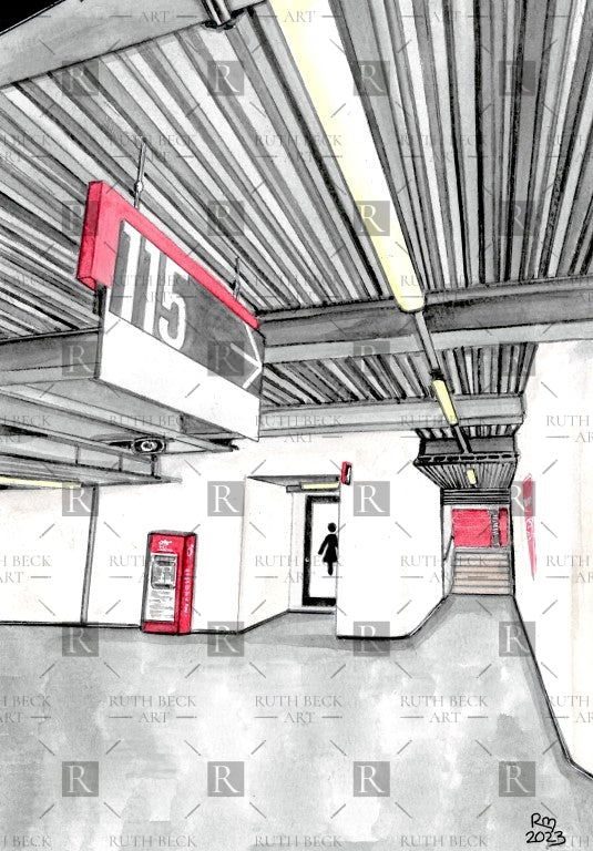 BLOCK 115 - ARSENAL EMIRATES STADIUM - PRINT