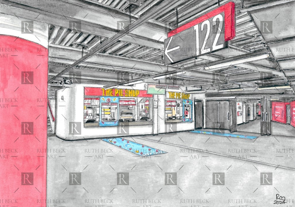 BLOCK 122 - ARSENAL EMIRATES STADIUM - PRINT