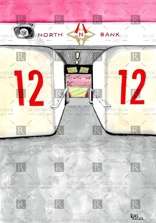 BLOCK 12 - ARSENAL EMIRATES STADIUM - PRINT