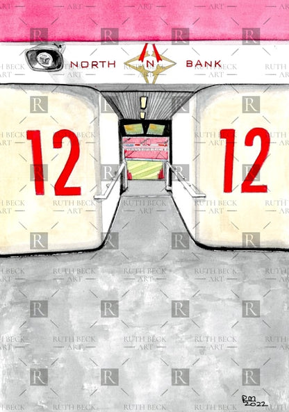 BLOCK 12 - ARSENAL EMIRATES STADIUM - PRINT