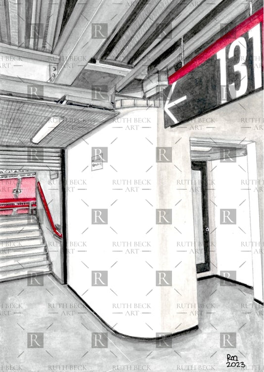 BLOCK 131 - ARSENAL EMIRATES STADIUM - PRINT