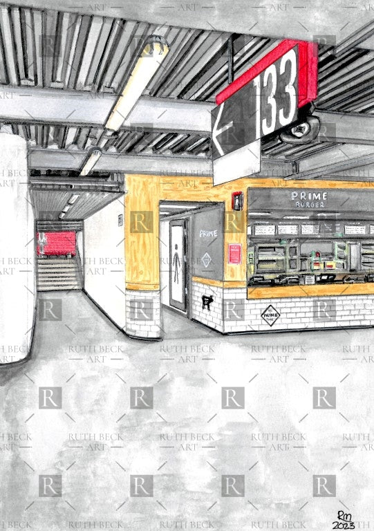 BLOCK 133 - ARSENAL EMIRATES STADIUM - PRINT