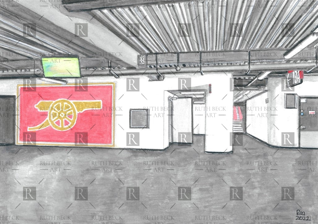 BLOCK 134 - ARSENAL EMIRATES STADIUM - PRINT